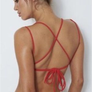 White Fox Almalfi Bikini Top & Bottoms Red